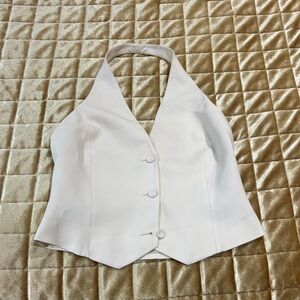 Mango Cream Halter Vest Top